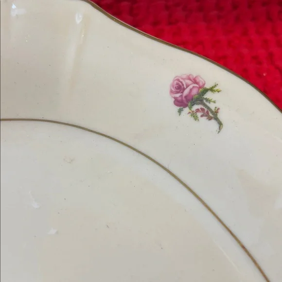 Vintage Platter Victoria Rose Pattern by Syracuse China - Picture 3 of 12